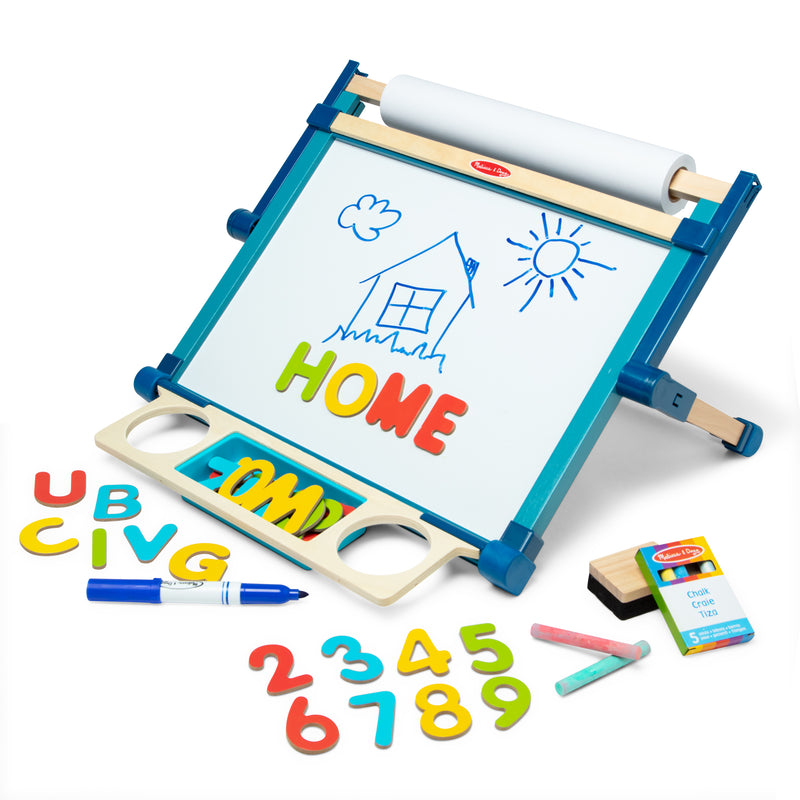 Melissa & Doug Double-Sided Magnetic Tabletop Art Easel