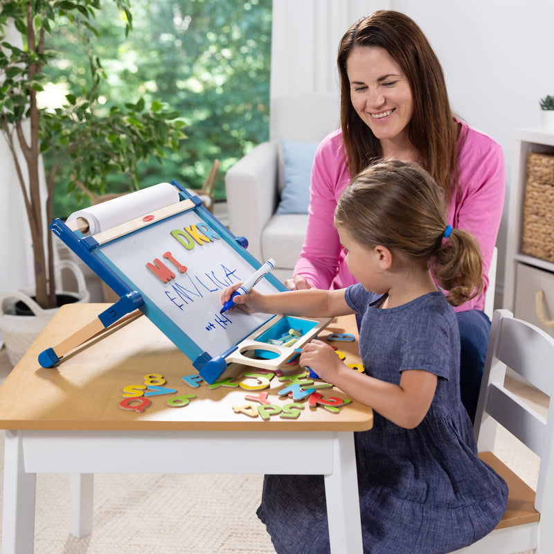 Melissa & Doug Double-Sided Magnetic Tabletop Art Easel