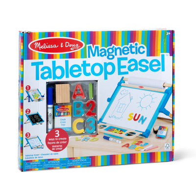 Melissa & Doug Double-Sided Magnetic Tabletop Art Easel