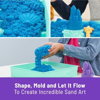 Kinetic Sand, 1lb Blue Sandbox Play Set