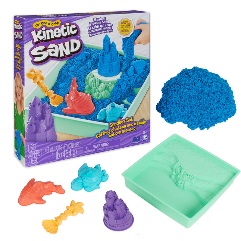 Kinetic Sand, 1lb Blue Sandbox Play Set