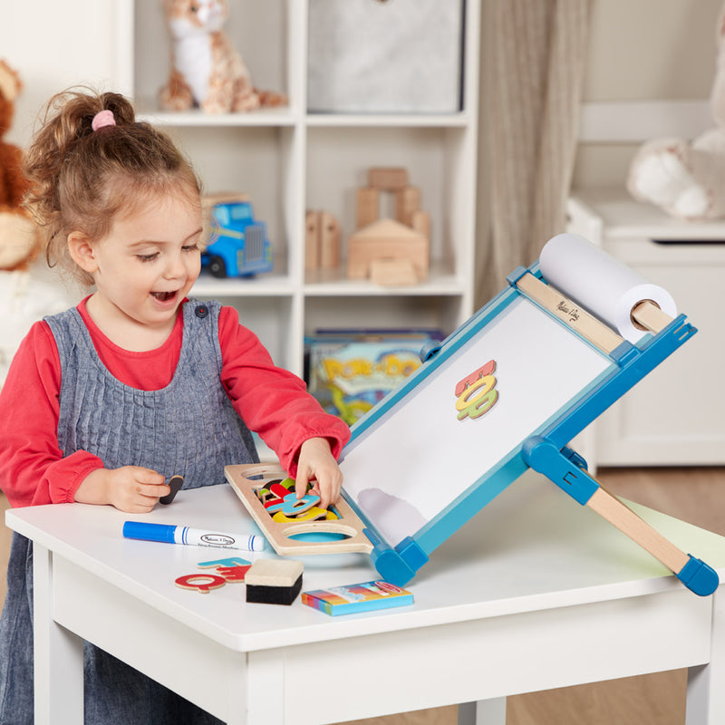 Melissa & Doug Double-Sided Magnetic Tabletop Art Easel