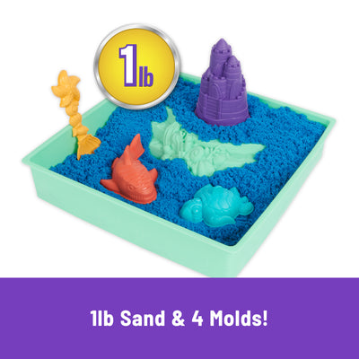 Kinetic Sand, 1lb Blue Sandbox Play Set